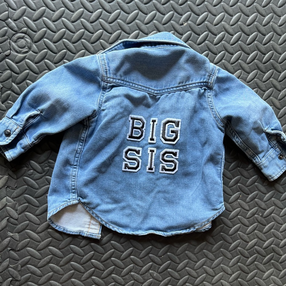 BIG SIS custom BabyGap denim jacket